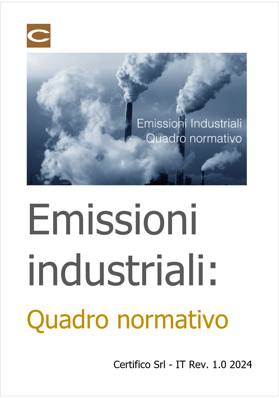 Emissioni industriali Quadro normativo 2024
