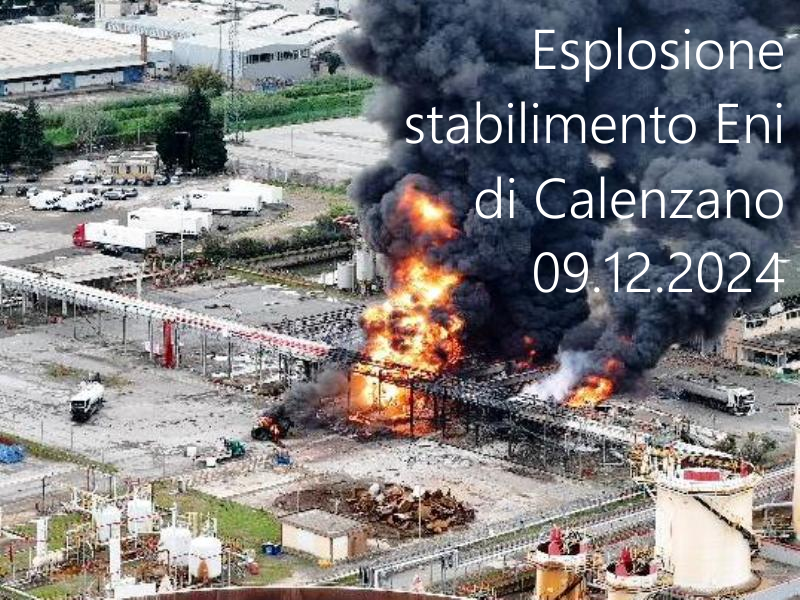 Esplosione allo stabilimento Eni di Calenzano del 09 12 2024