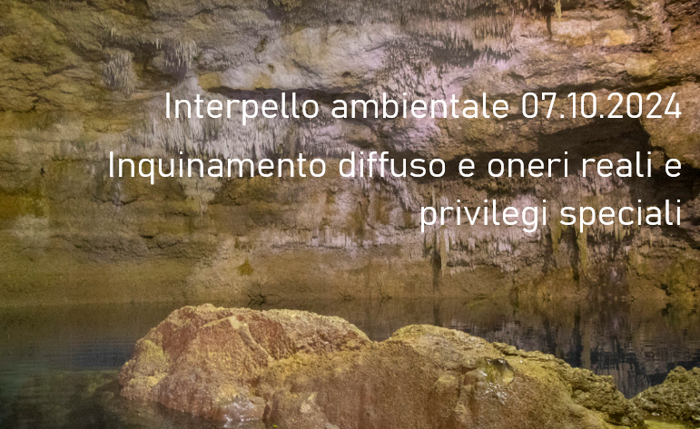 Interpello ambientale 07 10 2024   Inquinamento diffuso e oneri reali e privilegi speciali