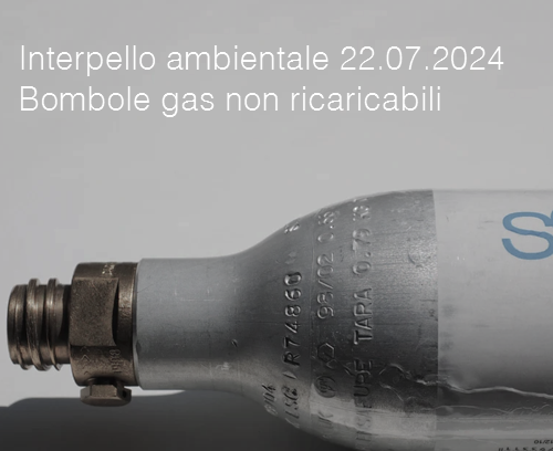Interpello ambientale 22 07 2024   Bombole gas non ricaricabili