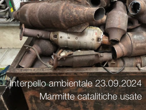 Interpello ambientale 23 09 2024   Gestione e tracciabilit  marmitte catalitiche usate