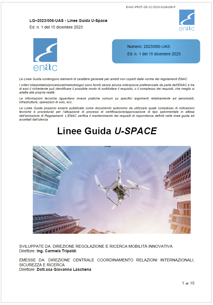 LG 2023 006 UAS   Linee Guida U Space