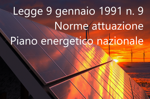 Legge 9 gennaio 1991 n  9