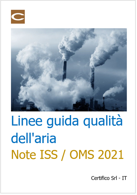 Linee guida qualit  dell aria Note ISS   OMS 2021