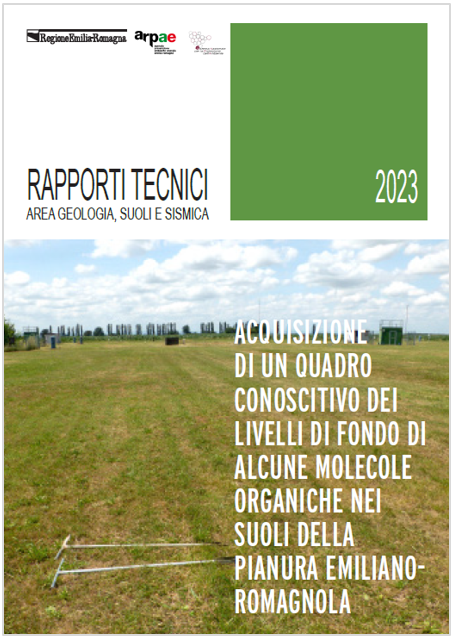 Livelli di fondo molecole organiche suoli pianura ER   ARPAE 2023