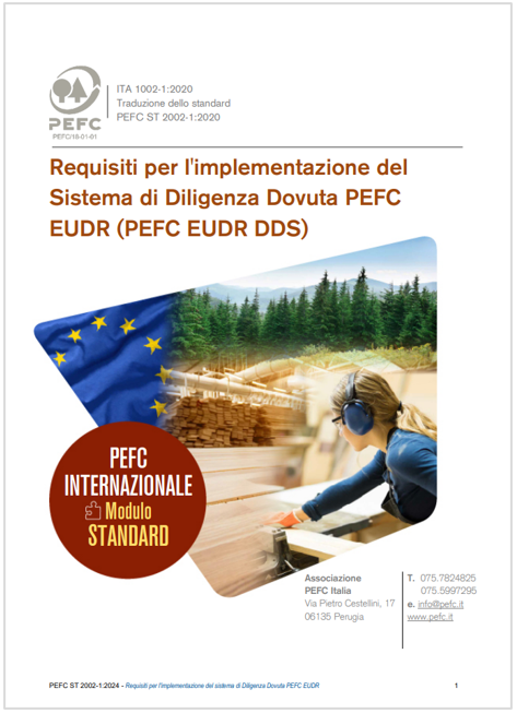 Requisiti implementazione Sistema di Diligenza Dovuta PEFC EUDR