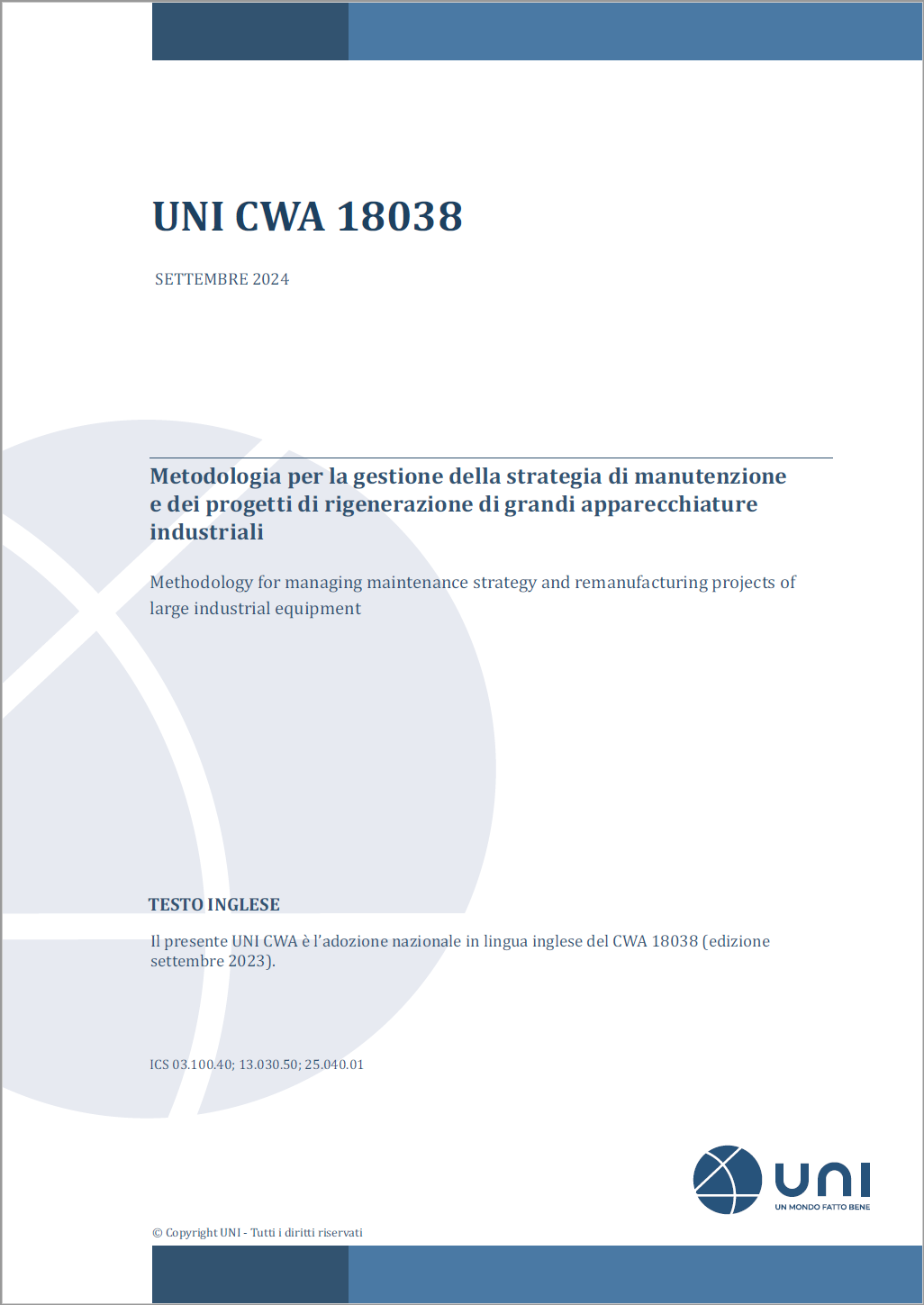 UNI CWA 18038 2024