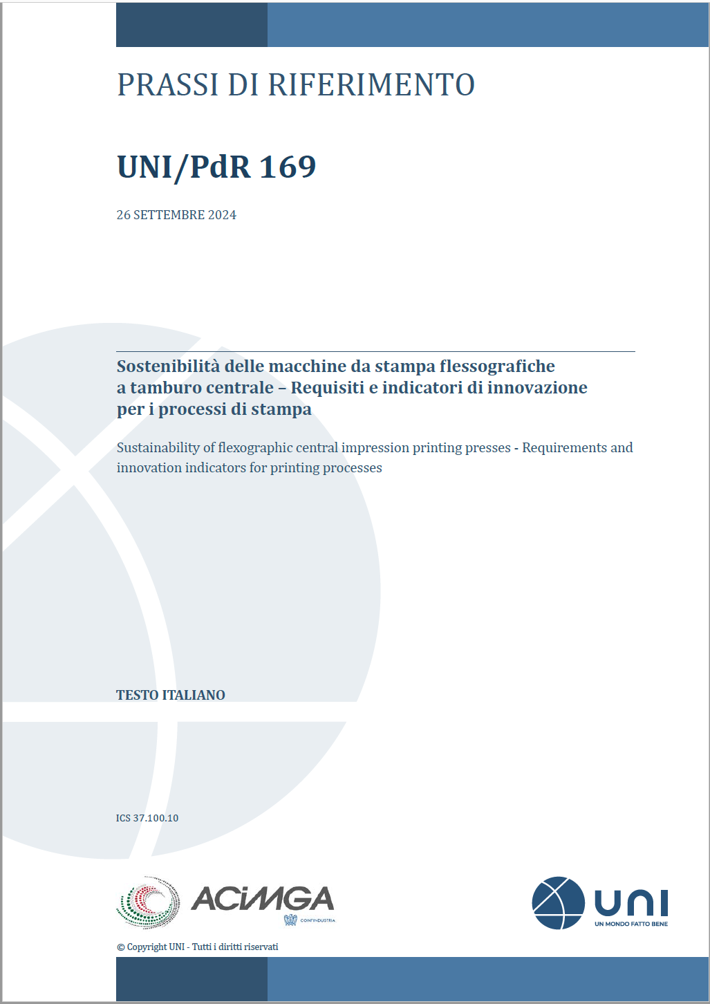 UNI PdR 169 2024