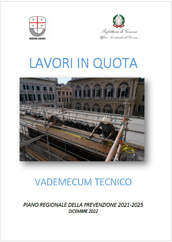 Vademecum tecnico lavori in quota R  Liguria 2023