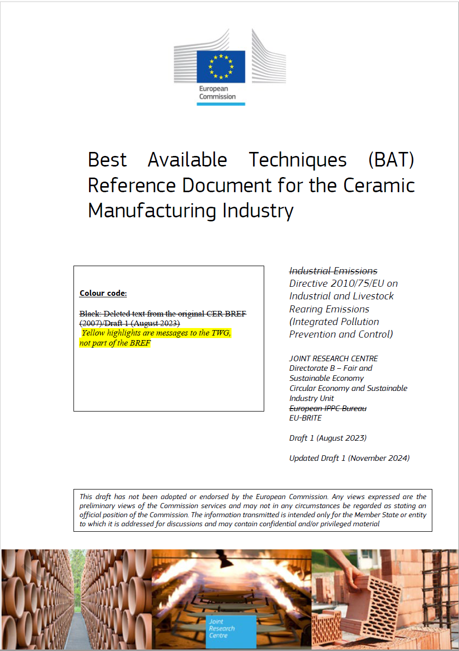 BAT Ceramic Manufacturing Industry Draft 11 2024