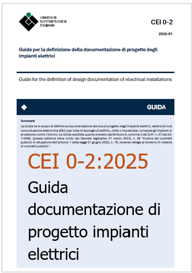 CEI 0 2 2025   Guida documentazione di progetto impianti elettrici