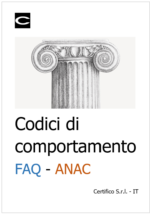 Codici di comportamento FAQ   ANAC