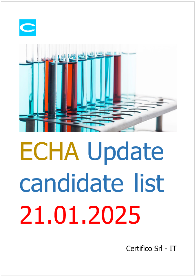 ECHA Update candidate list 21 01 2025