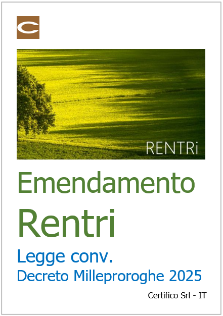 Emendamento RENTRi   MIlleproroghe 2025 Rev  1 0 2025