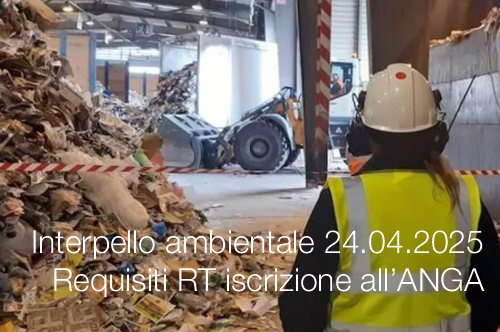 Interpello ambientale 24 04 2025   Requisiti responsabile tecnico