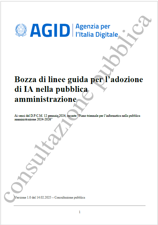 Linee guida adozione di IA nella PA   Bozza V 1 0 del 14 02 2025