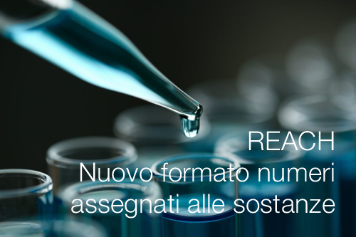 REACH IT Nuovo formato numeri assegnati alle sostanze