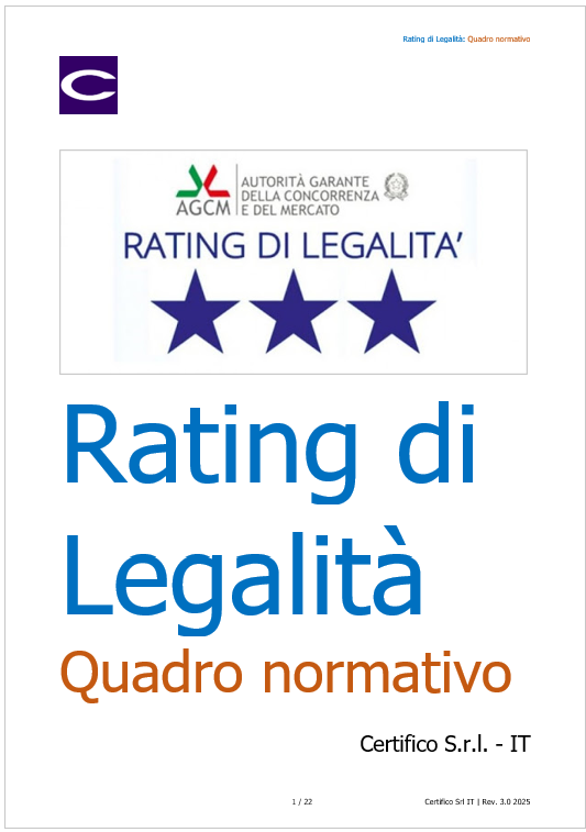 Rating di Legalit    Quadro normativo 2025