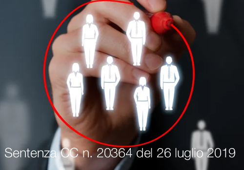 Sentenza CC n  20364 del 26 luglio 2019