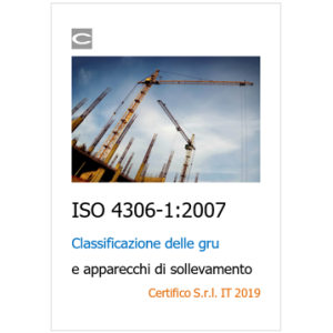 ISO 4306-1 La classificazione delle gru