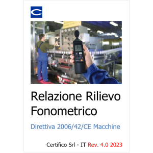 Relazione fonometrica Direttiva Macchine