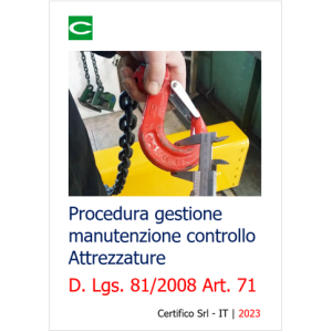 Procedura Art. 71 D,.Lgs. 81/2008
