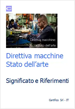 Direttiva macchine stato arte