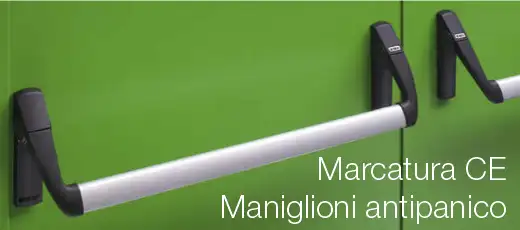 Marcatura CE maniglioni antipanico