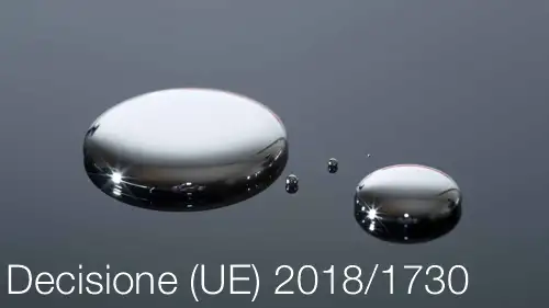 Decisione UE 2018 1730 Decisione UE 2018 1730