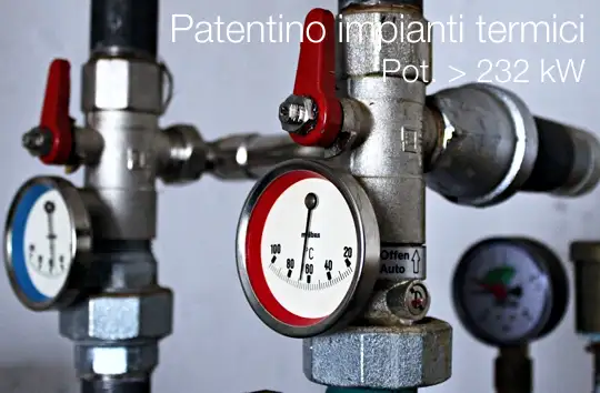 Patentinbo impianti termici 232 Kw Patentinbo impianti termici 232 Kw