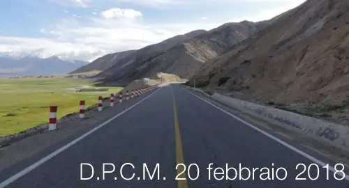 D P C M 20 febbraio 2018 D P C M 20 febbraio 2018