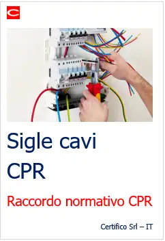 Sigle cavi CPR