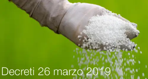Decreto 26 marzo 2019