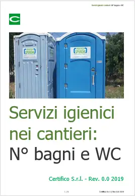 Servizi igieni cantieri Bagni e WC Servizi igieni cantieri Bagni e WC