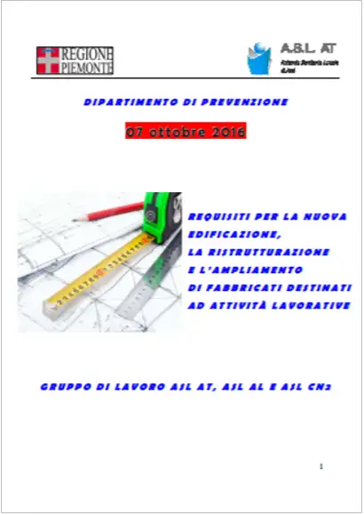 Linee di indirizzo edifici lavorativi Linee di indirizzo edifici lavorativi