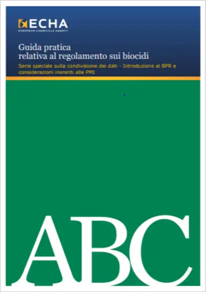 Guida pratica regolamento sui biocidi BPR Guida pratica regolamento sui biocidi BPR