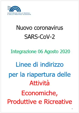 Linee Guida delle attivit  produttive 06 08 2020