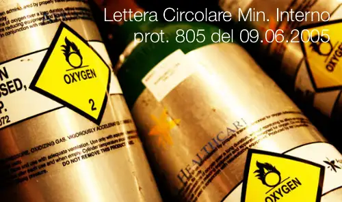 Lettera Circolare Min Interno prot 805 del 09 06 2005 Lettera Circolare Min Interno prot 805 del 09 06 2005