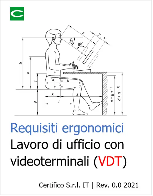 Requisiti ergonomici VDT