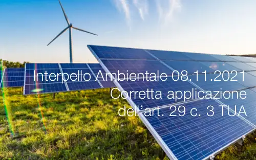 Interpello Ambientale 08 11 2021 Interpello Ambientale 08 11 2021