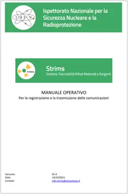 STRIMS manuale operativo STRIMS manuale operativo