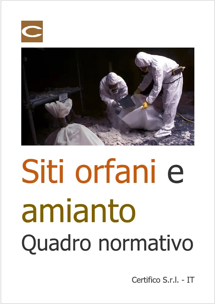 Siti orfani e amianto Quadro normativo Rev  0 0 2021