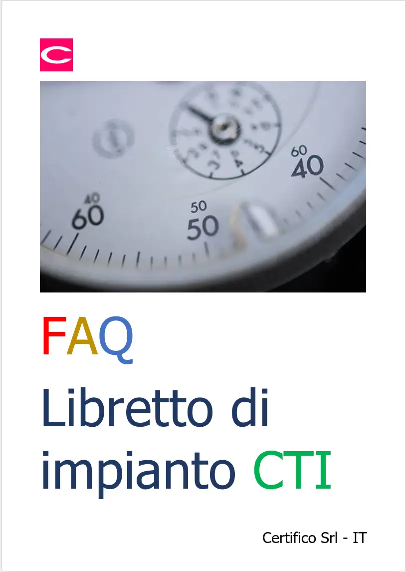 FAQ Libretto impianto CTI