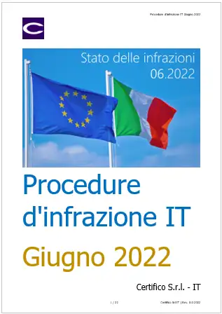 Elenco Procedure d Infrazione 06 2022 Elenco Procedure d Infrazione 06 2022