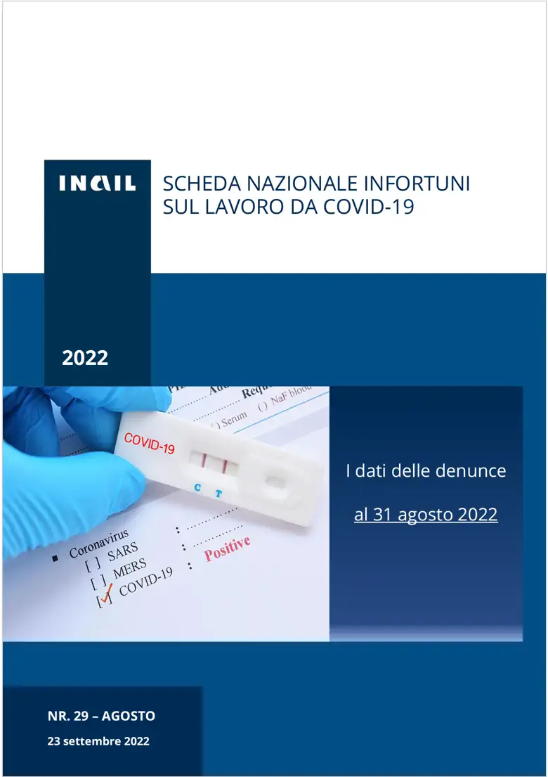 Scheda nazionale infortuni sul lavoro COVID 19 Scheda nazionale infortuni sul lavoro COVID 19
