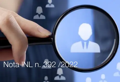Nota INL prot n 392 del 4 ottobre 2022 Nota INL prot n 392 del 4 ottobre 2022