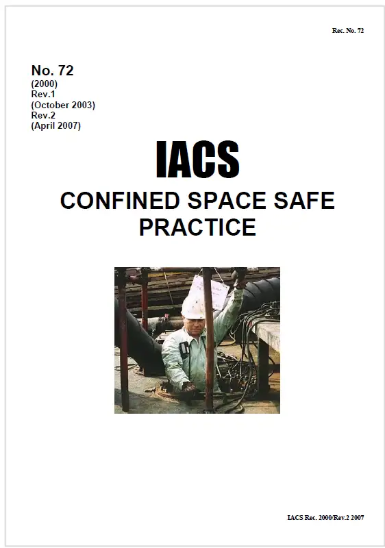 Confined space safe practice IACS Confined space safe practice IACS