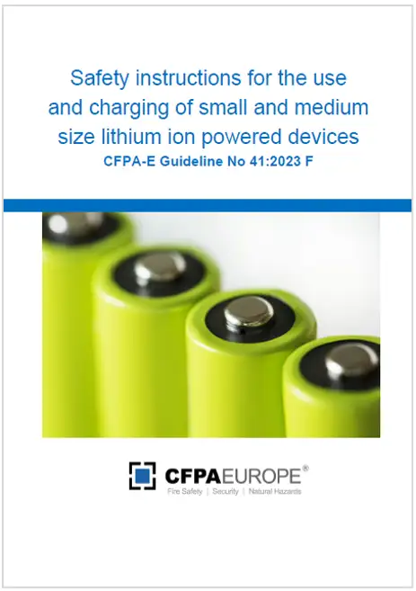 Safety instructions use   charging small and medium size lithium ion powered devices