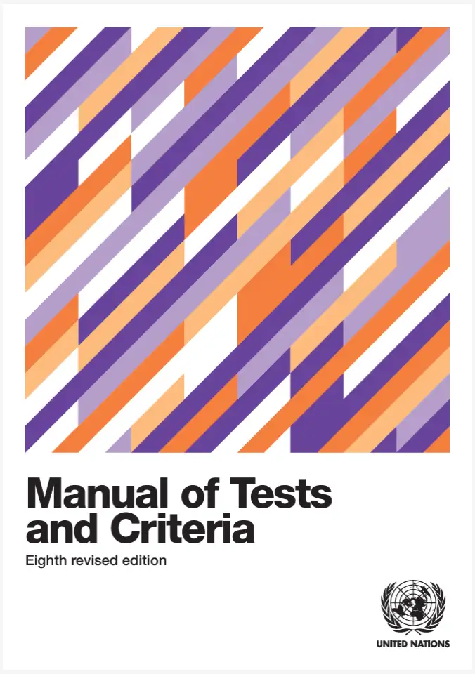 Manual of tests and criteria 8th revised edition Manual of tests and criteria 8th revised edition