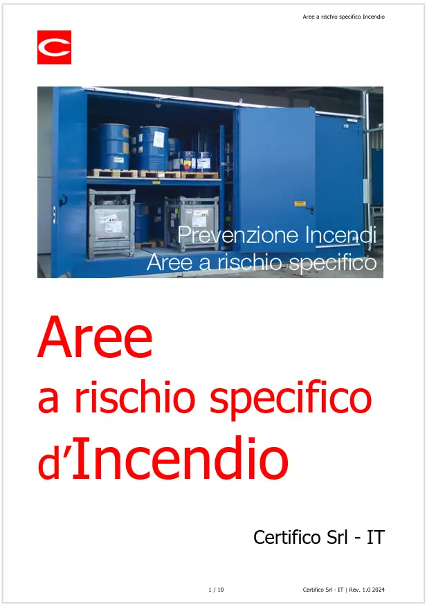 Aree a rischio specifico d Incendio Aree a rischio specifico d Incendio